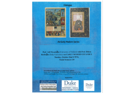 blue flyer with pictures of book covers announcing event - An Early Modern Series